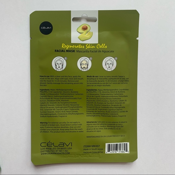 8 pack sheet face masks hydrate brighten renew personal care skincare spa new - Picture 11 of 11